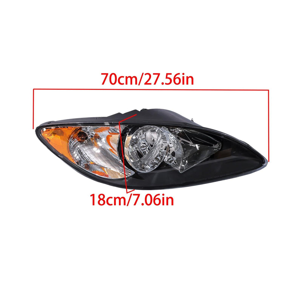 For 2008-2016 International ProStar L&R Headlights Pairs Black Housing Projector