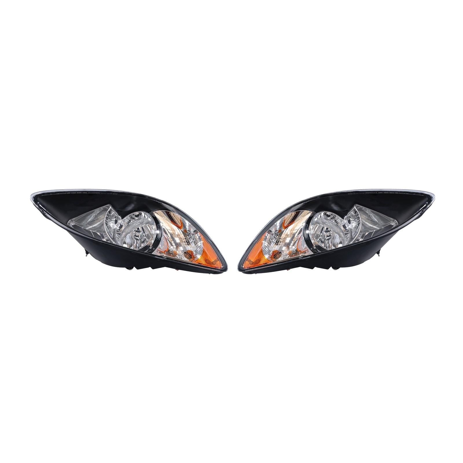 For 2008-2016 International ProStar L&R Headlights Pairs Black Housing Projector