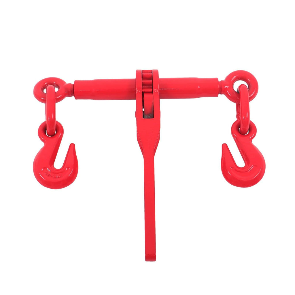 2Pcs Load Binders Ratchet Chain Binder 1/4"-5/16" W/ Chain 1/4In×12FT 2200Lb G80