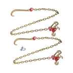 2PC 5400Lb G80 J Hook Chains 5/16In×6FT Tow Chain W/ 5/16' RTJ Hook Grapple Hook