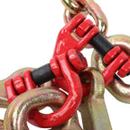 2PC 5400Lb G80 J Hook Chains 5/16In×6FT Tow Chain W/ 5/16' RTJ Hook Grapple Hook