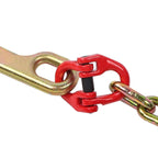 2PC 5400Lb G80 J Hook Chains 5/16In×6FT Tow Chain W/ 5/16' RTJ Hook Grapple Hook