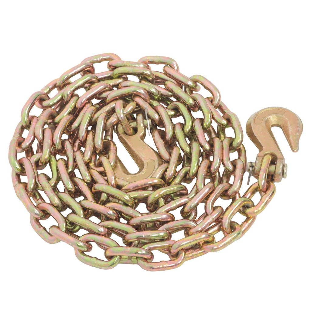 3/8-1/2In G80 9215Lb 3/8In×10FT Chain Truck Trailer Tie Down Ratchet Load Binder