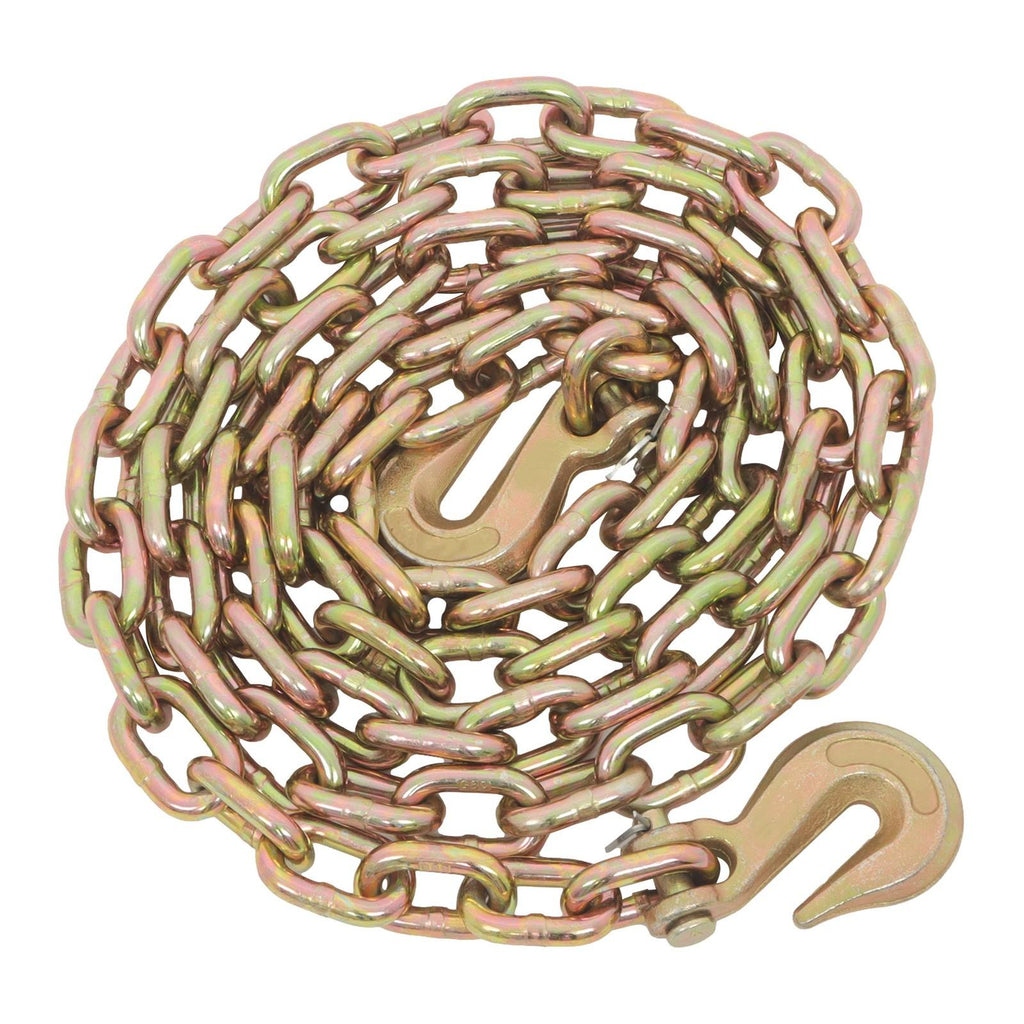 3/8-1/2In G80 9215Lb 3/8In×10FT Chain Truck Trailer Tie Down Ratchet Load Binder