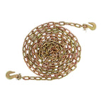 1/4In×20FT Transport Binder Chain 3150Lbs With Grab Hooks Tow Chain G70 Steel