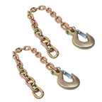 2Pcs Tow Chain With Clevis Slip Hook 3/8"×35" G70 26400Lbs Trailer Safety Chain
