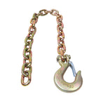 2Pcs Tow Chain With Clevis Slip Hook 3/8"×35" G70 26400Lbs Trailer Safety Chain