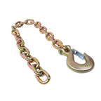 2Pcs Tow Chain With Clevis Slip Hook 3/8"×35" G70 26400Lbs Trailer Safety Chain