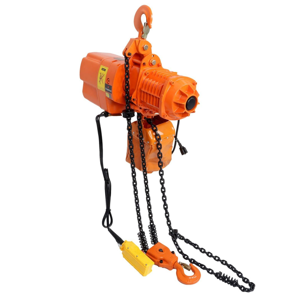 750W G80 Chain 1T/2200lbs 1.5m/5ft Wired Remote Control Electric Chain Hoist