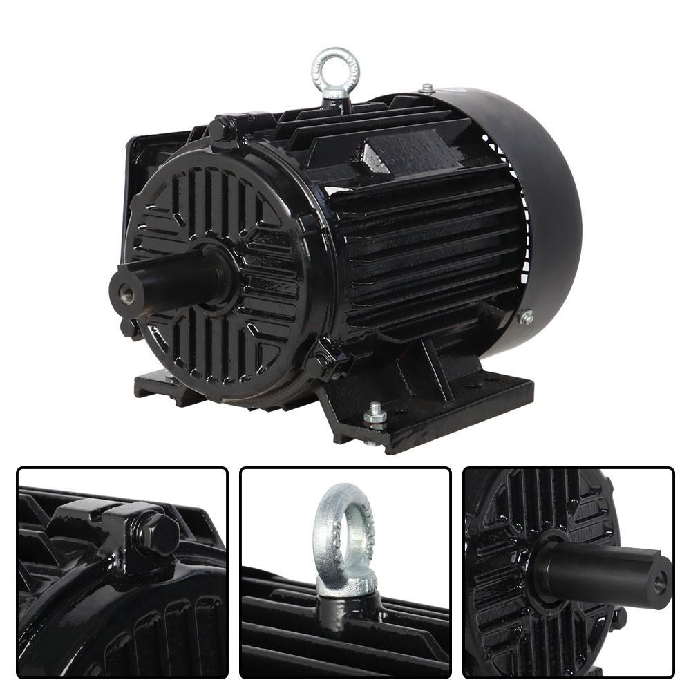 5HP 3 Phase Electric Motor 1800 RPM 184T Frame TEFC 230/460 Volt Severe Duty