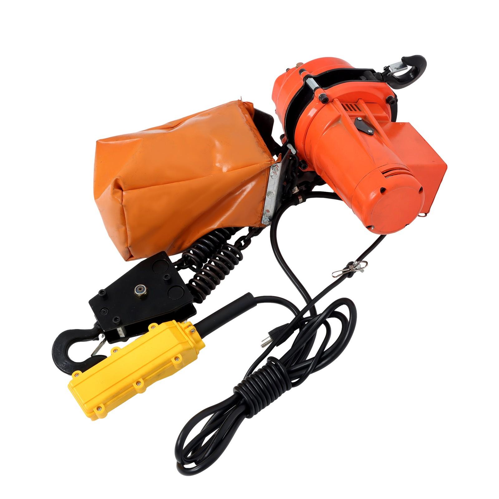 2200lbs Electric Chain Hoist Single Phase Crane 10ft Lifting for Garage Ceiling