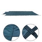 Rectangle Swimming Pool Safety Cover W/ Center Step & Anchors For 20x40FT