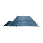 Rectangle Swimming Pool Safety Cover W/ Right Flush & Anchors For 18x36FT Green