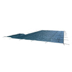 Rectangle Swimming Pool Safety Cover W/ Right Flush & Anchors For 18x36FT Green