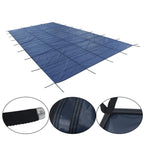 20' x 38' Inground Pool Safety Cover For 18 x 36 ft Winter Pool Cover Blue Mesh