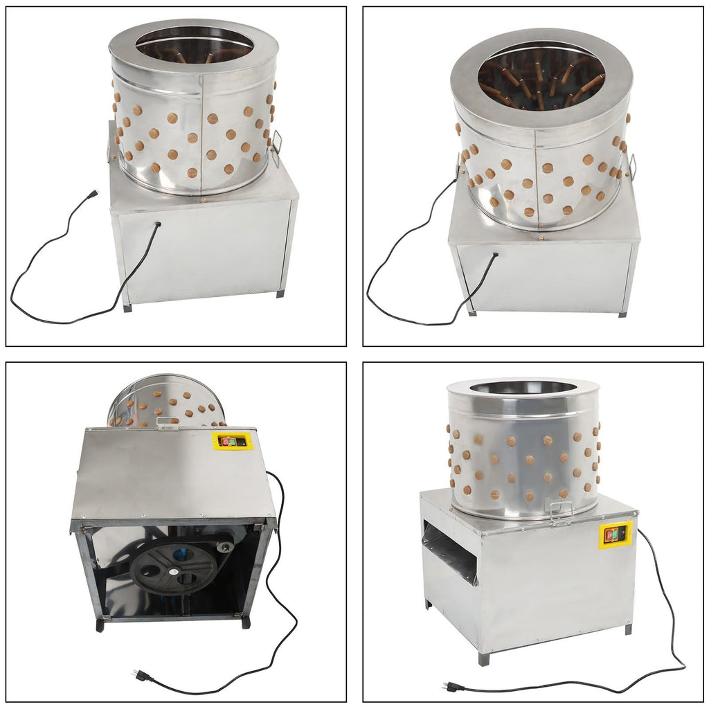 Stainless Machine Steel Chicken Plucker Machine Poultry De-Feather Plucker 20"