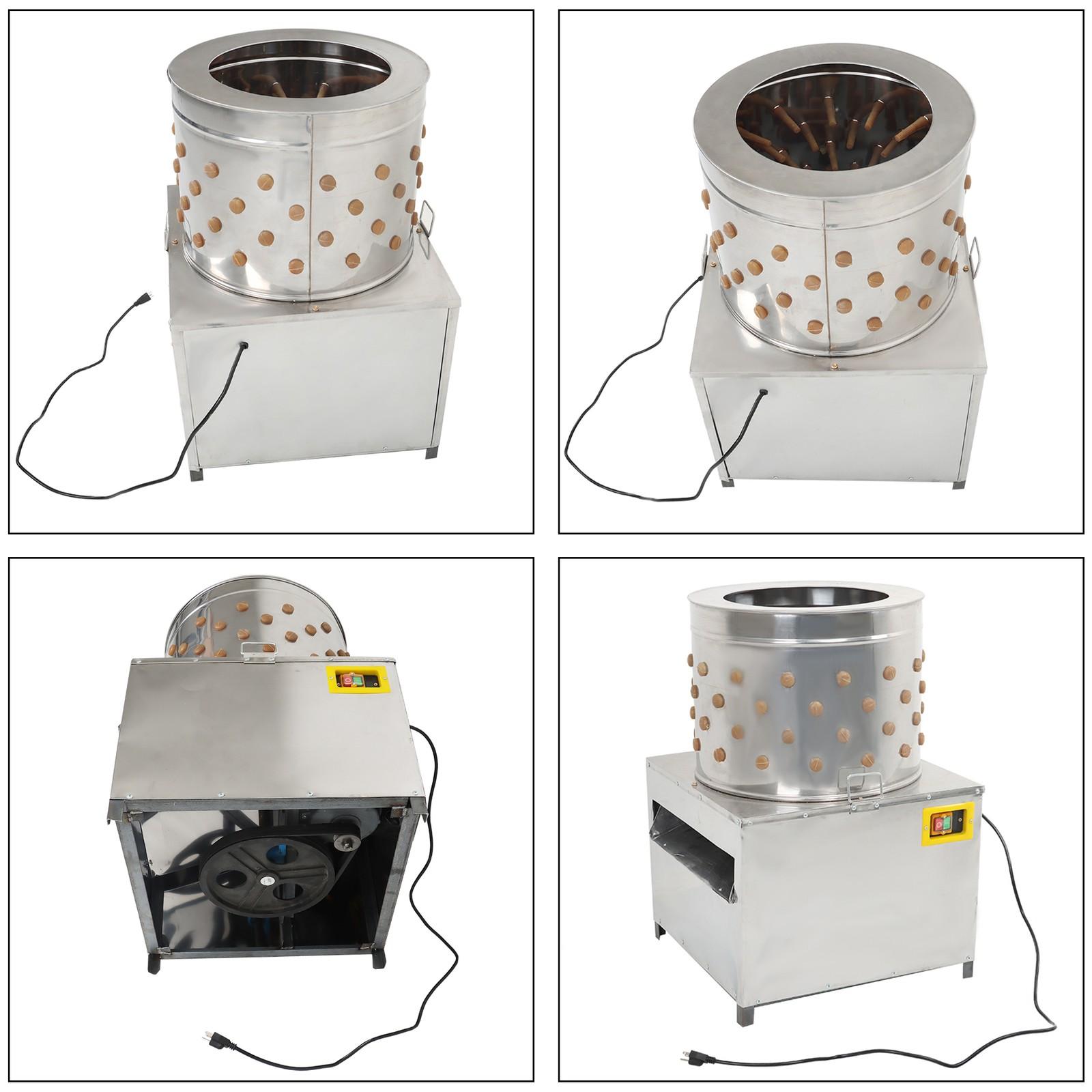 Stainless Machine Steel Chicken Plucker Machine Poultry De-Feather Plucker 20"
