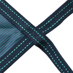 Green Mesh Pool Safety Cover For 16x32 ft Rectangle with 4x8ft Center End Step