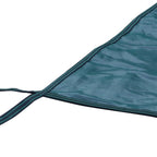 Green Mesh Pool Safety Cover For 16x32 ft Rectangle with 4x8ft Center End Step