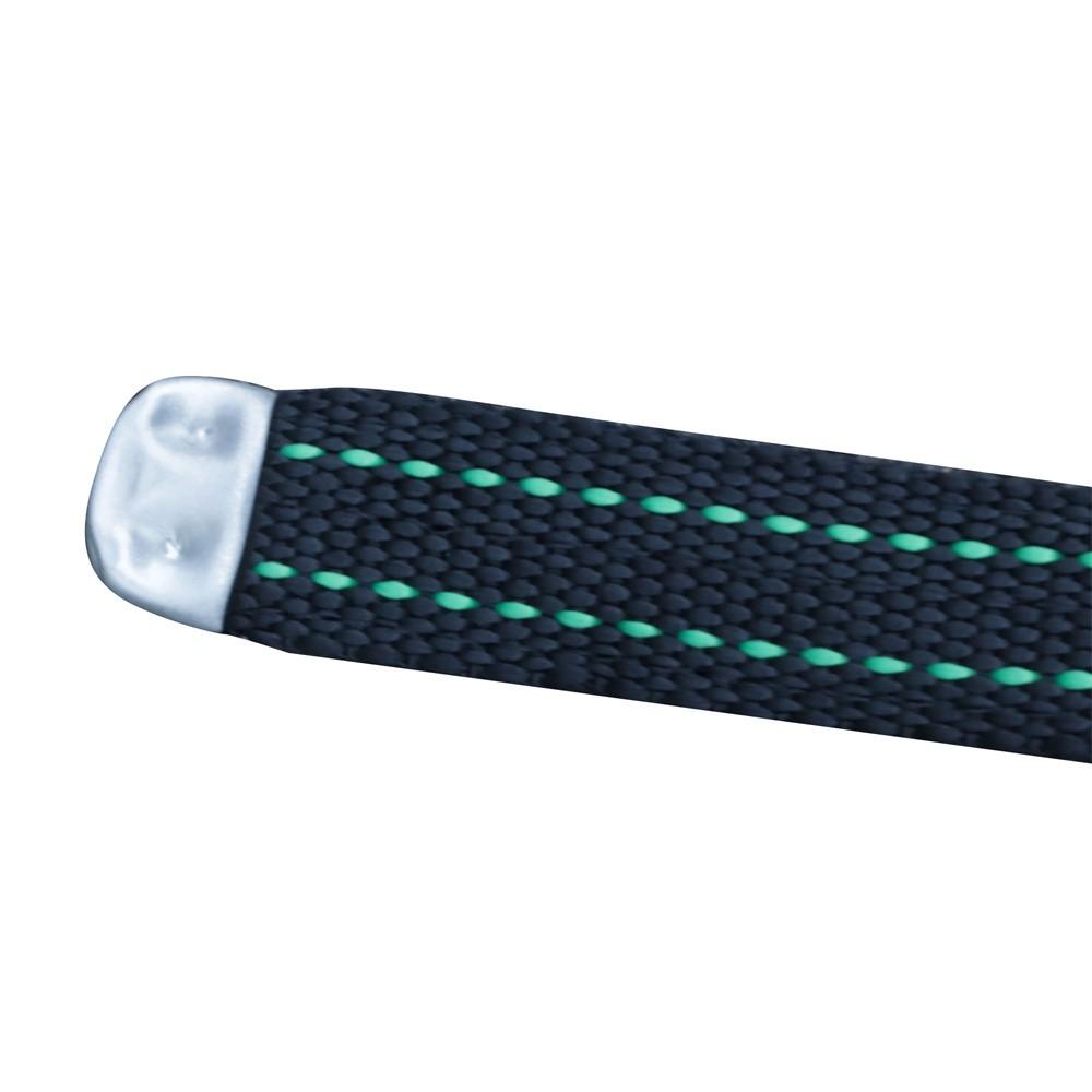 Green Mesh Pool Safety Cover For 16x32 ft Rectangle with 4x8ft Center End Step