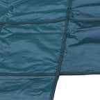 Green Mesh Pool Safety Cover For 16x32 ft Rectangle with 4x8ft Center End Step