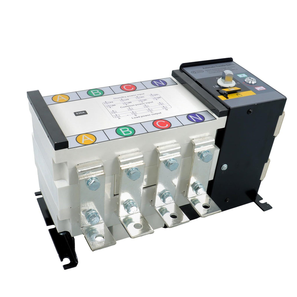 Industrial Generator Grid To AC Automatic Transfer Switch ATS 630A 4P 110/220V