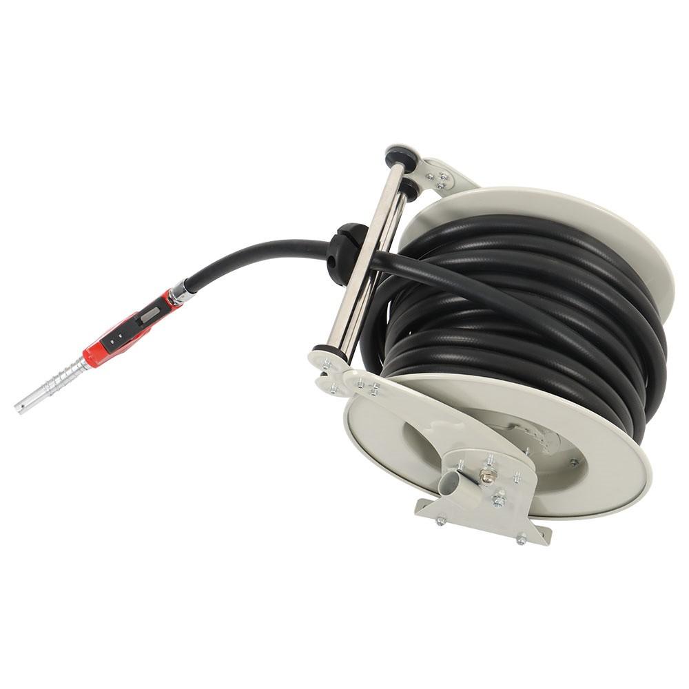 Diesel Hose Reel Auto Refueling Gun Fuel Hose Reel Retractable 3/4" × 66'
