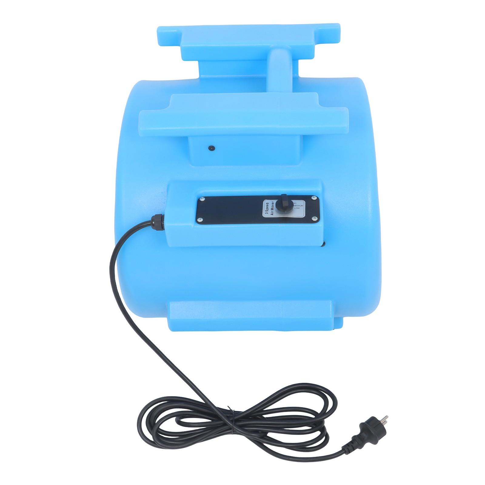 3 Speed Air Mover Carpet Dryer 1 HP 4000 CFM Floor Blower Carpet Drying Fan