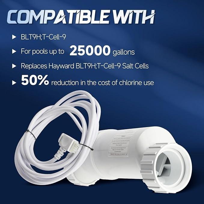For Hayward 25,000 Swimming Pool Salting Chlorine Generator W3T-CELL-9 Gallons