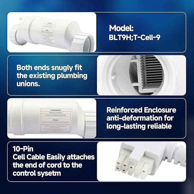For Hayward 25,000 Swimming Pool Salting Chlorine Generator W3T-CELL-9 Gallons