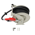 300PSI 1" × 50FT Diesel Hose Reel Fuel Hose Reel with Fueling Nozzle Retractable
