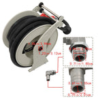 1" × 50FT Diesel Hose Reel Fuel Hose Reel with Fueling Nozzle Retractable Hose