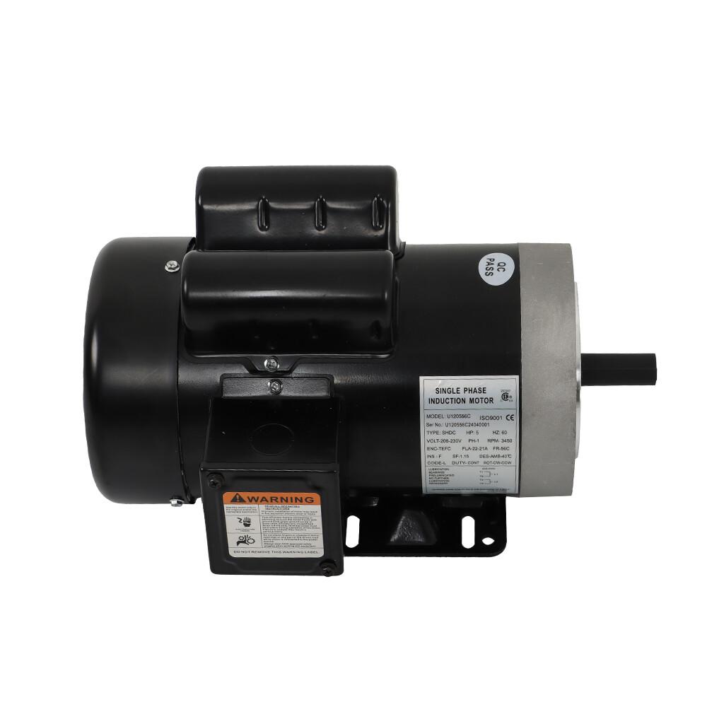 5HP General Purpose Motor 3450RPM Single Phase 208-230V 5/8"Shaft 56C Frame New