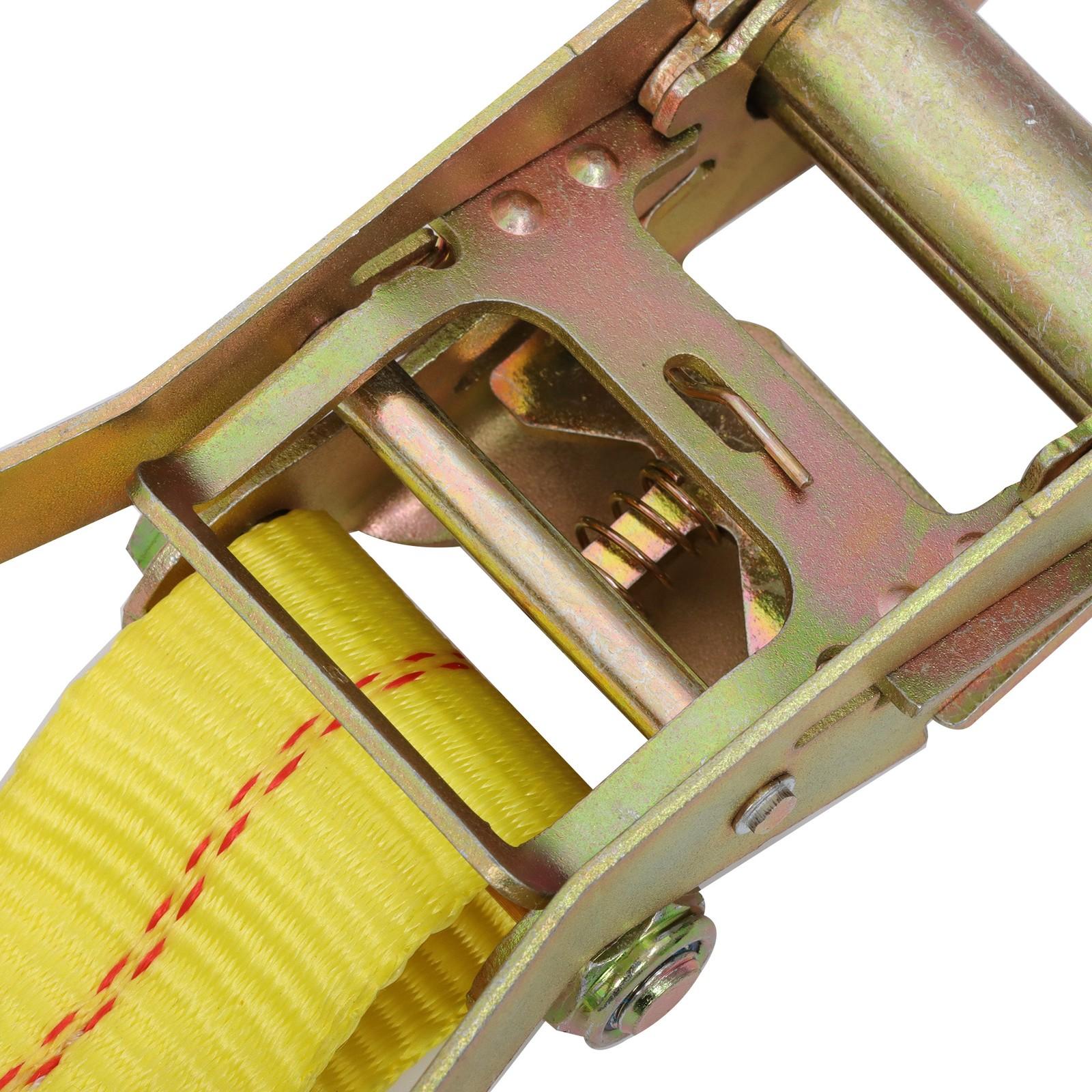 4-Pack 2 Inch x 30 Ft Chain Ratchet Straps 10000lbs with Chains & Grab Hooks