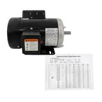 1HP Single Phase 230/115 Volt 1800 RPM General Purpose Electric Motor