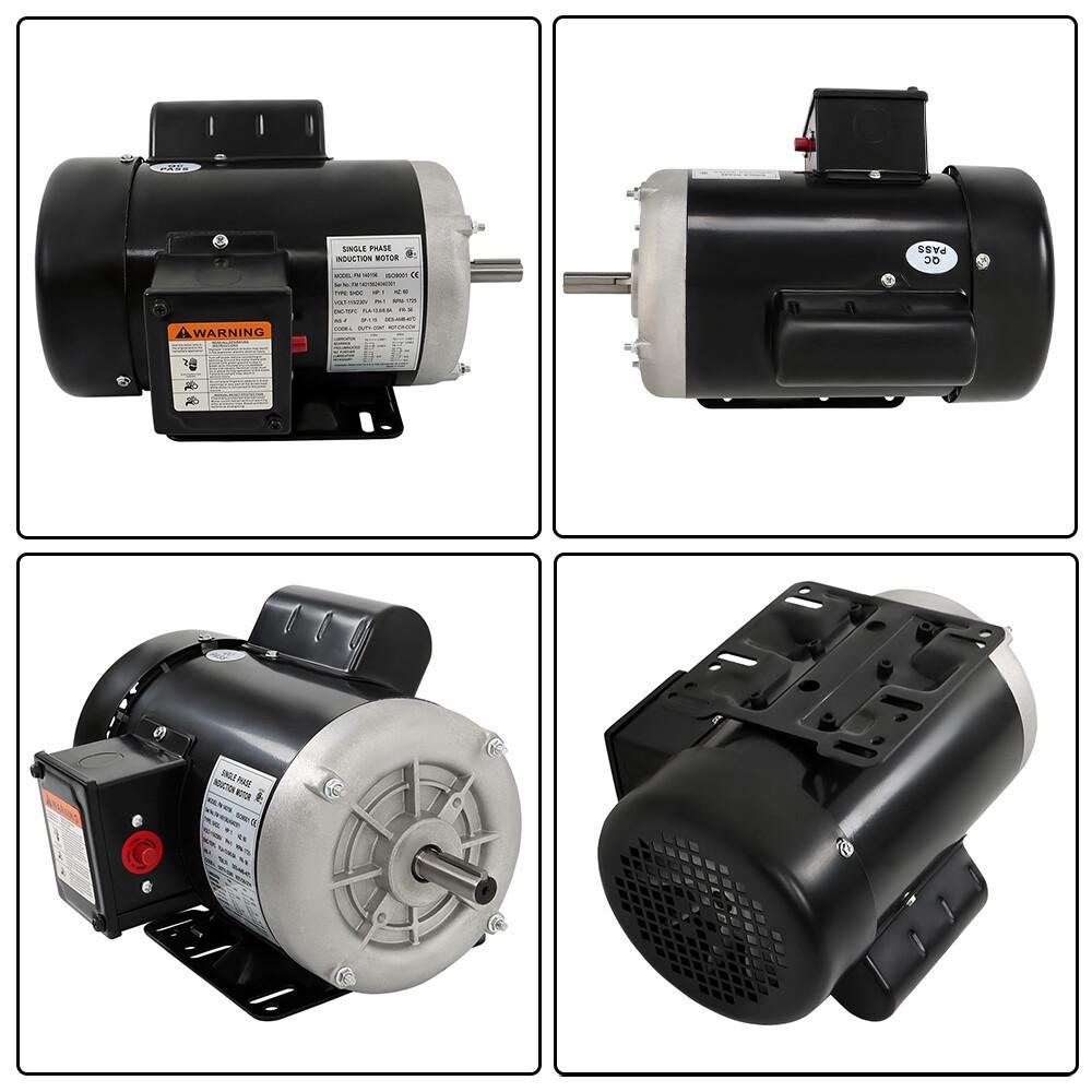 1HP Single Phase 230/115 Volt 1800 RPM General Purpose Electric Motor