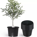 10 Pack 25 Gallon Large Premium Nursery Pot Root Garden Container Black Plastic