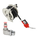 3/4" × 50' Diesel Hose Reel Retractable Fuel Hose Reel Auto Refueling Nozzle Gun