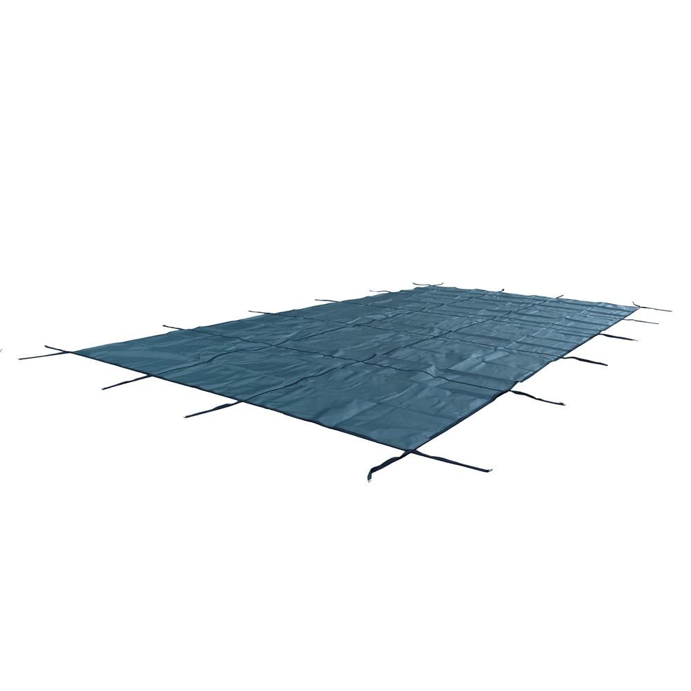 Inground Pool Safety Cover Winter Pool Cover 16'x30' W/ Anchor Tools For 14'x28'