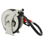 33' × 1" Fuel Hose Reel With Auto Refueling Gun Retractable Diesel Hose Reel