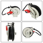 33' × 1" Fuel Hose Reel With Auto Refueling Gun Retractable Diesel Hose Reel