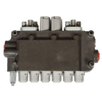 6 Spool 21 GPM 3625 PSI Hydraulic Directional Control Valve SAE With 2 Joysticks