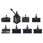 7 Pack BXA 250-222 Wedge Type Tool Post Set For Lathe 10 - 15" With Tool Holders
