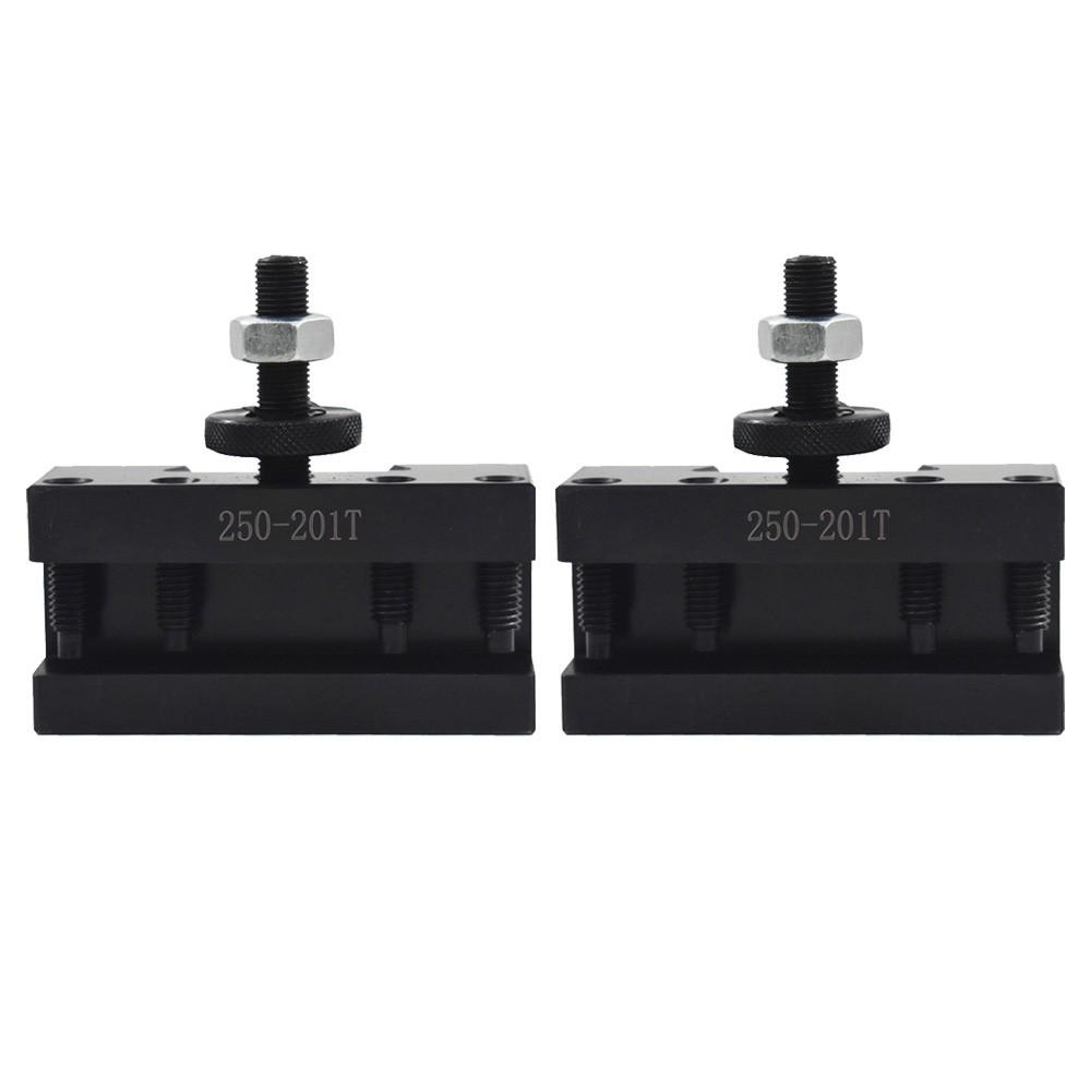 7 Pack BXA 250-222 Wedge Type Tool Post Set For Lathe 10 - 15" With Tool Holders