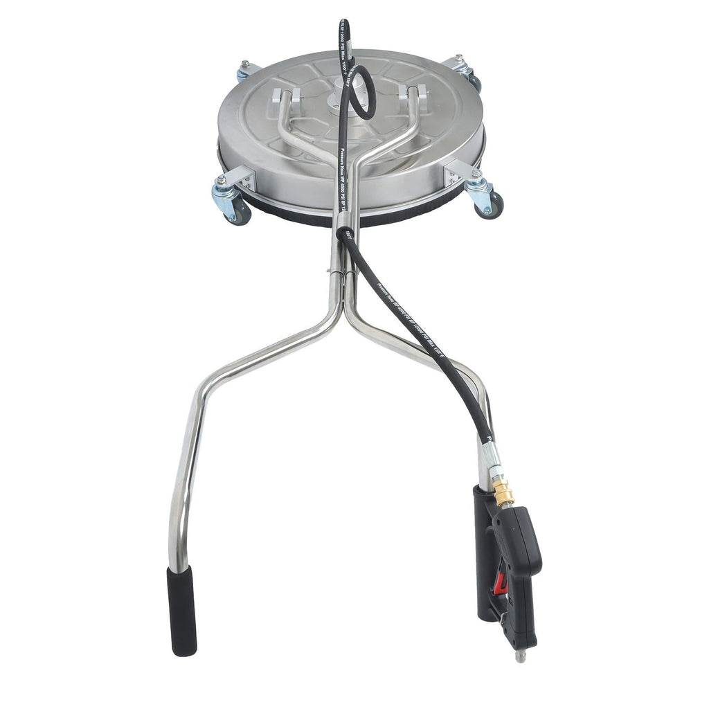24" Pressure Washer Surface Cleaner Stainless Steel Dual Handle Surface Cleaner