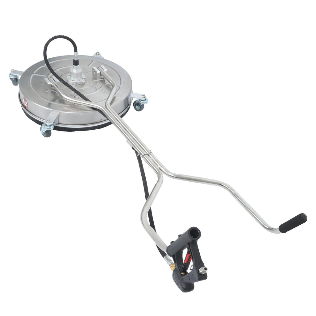 24" Pressure Washer Surface Cleaner Stainless Steel Dual Handle Surface Cleaner