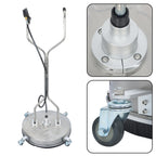 24" Pressure Washer Surface Cleaner Stainless Steel Dual Handle Surface Cleaner