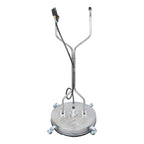 24" Pressure Washer Surface Cleaner Stainless Steel Dual Handle Surface Cleaner