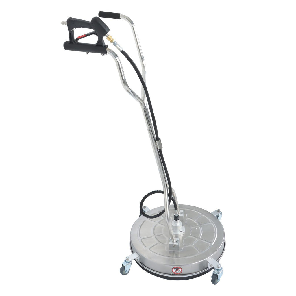 24" Pressure Washer Surface Cleaner Stainless Steel Dual Handle Surface Cleaner