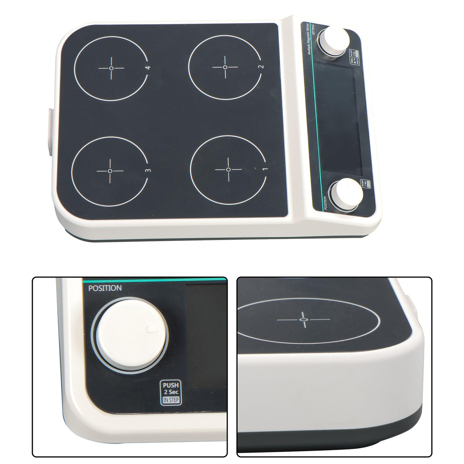 4 * magnetic stirrer Of 4x500ml 120℃/248℉ 50-1200RPM, 110*110mmPlate